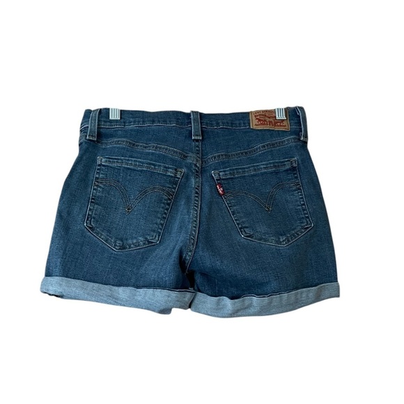 Levi’s Distressed Mid Length Cuffed Shorts - Picture 3 of 4